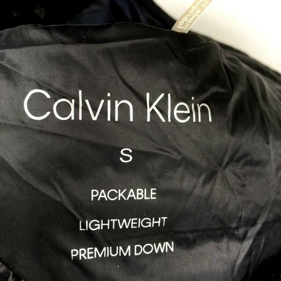 Calvin Klein Blue Packable Down Lightweight Vest - Picture 12 of 12